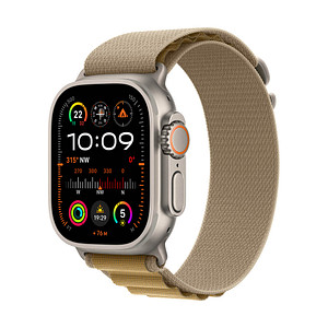 Apple Watch Ultra 2 49 mm (GPS + Cellular) Alpine Loop Medium  mandel, natur von Apple