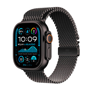 Apple Watch Ultra 2 49 mm (GPS + Cellular) Milanaise Armband M  schwarz von Apple