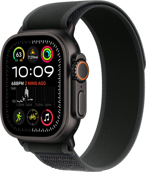 Apple Watch Ultra 2 49mm GPS + Cellular Titangehäuse schwarz mit Trail Loop schwarz M/L Apple Watch Ultra 2 49mm GPS + Cellular Titangehäuse schwarz mit Trail Loop schwarz M/L von Apple