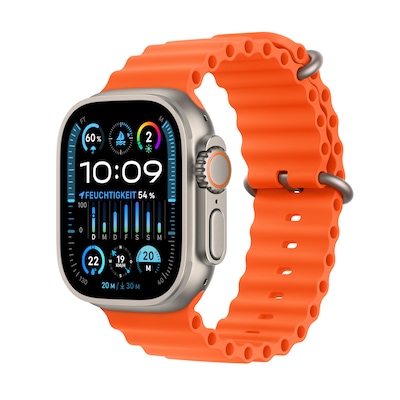 Apple Watch Ultra 2 LTE 49mm Titanium Ocean Band Orange MREH3FD/A von Apple