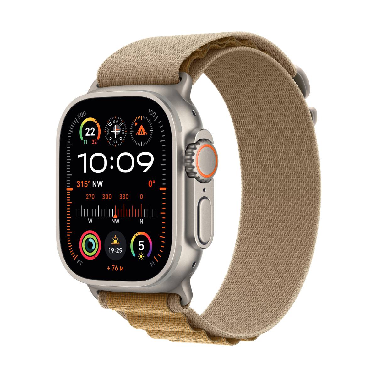 Apple Watch Ultra 2 Natur Titanium Alpine Loop Mandel L 2024 GPS + Cellular 49mm Apple Watch Ultra 2 Natur Titanium Alpine Loop Mandel L 2024 GPS + Cellular 49mm von Apple