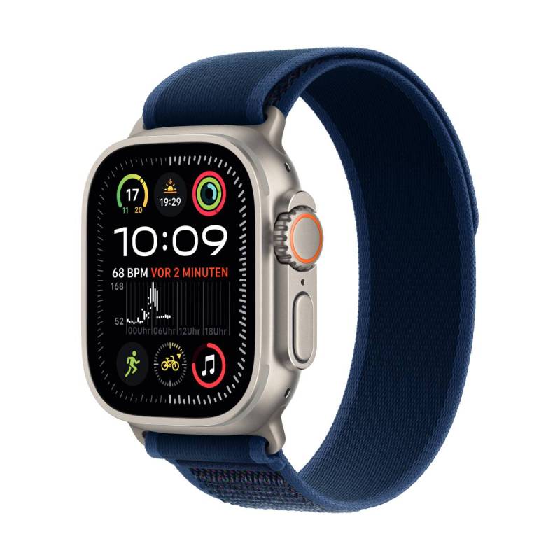 Apple Watch Ultra 2 Natur Titanium Trail Loop Blau S/M 2024 GPS + Cellular 49mm von Apple