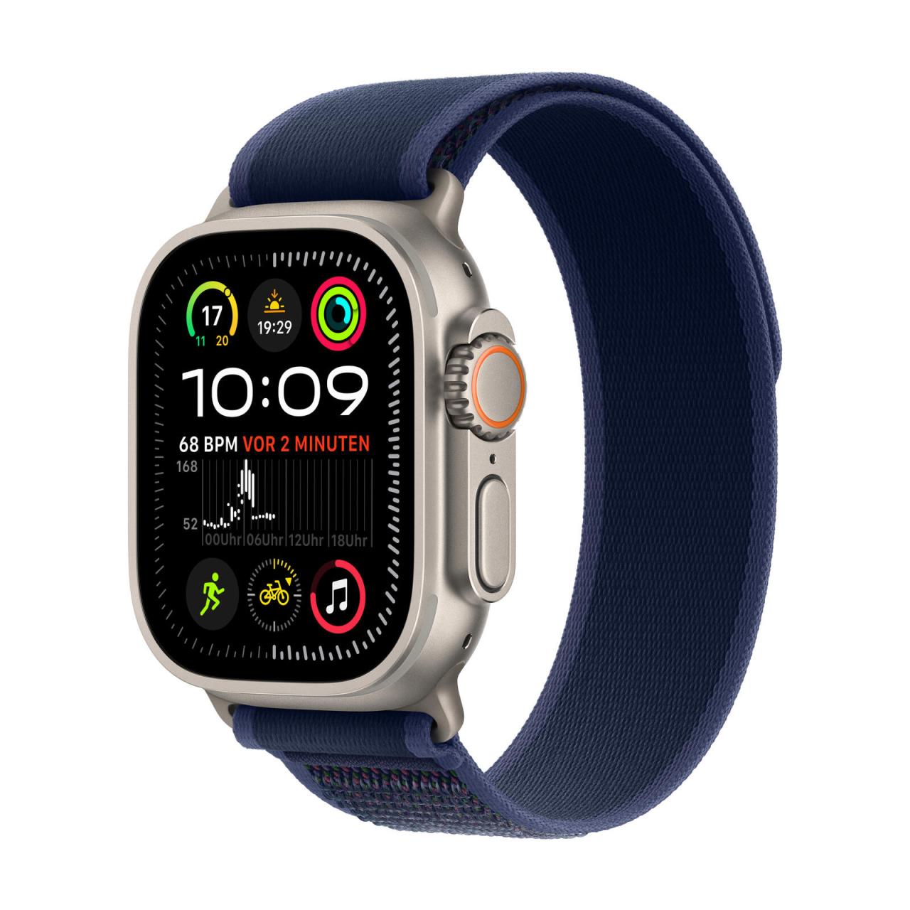 Apple Watch Ultra 2 Titanium (Cellular) 49mm Titaniumgehäuse natur, Trail Loo... von Apple