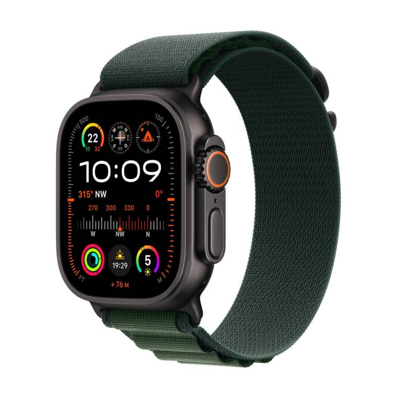 Apple Watch Ultra 2 Titanium (Cellular) 49mm Titaniumgehäuse schwarz, Alpine ... von Apple