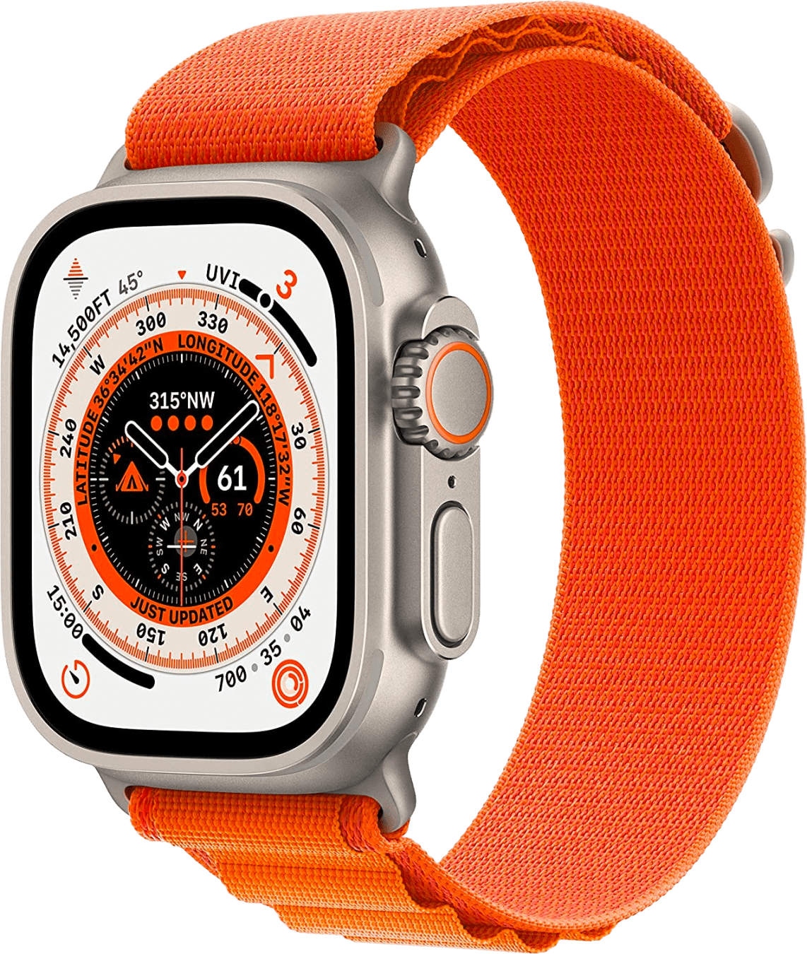 Apple Watch Ultra GPS + Cellular, Titangehäuse, 49 mm von Apple