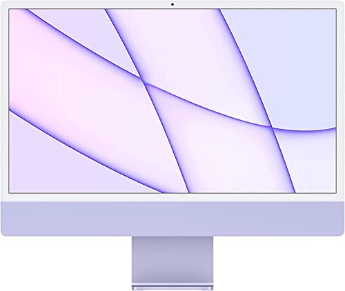 Apple iMac 2021 mit Apple M1 8-Core-CPU, 8-Core-GPU (24 Zoll, 8 GB RAM, 512 GB SSD-Speicher), Violett (Generalüberholt) von Apple