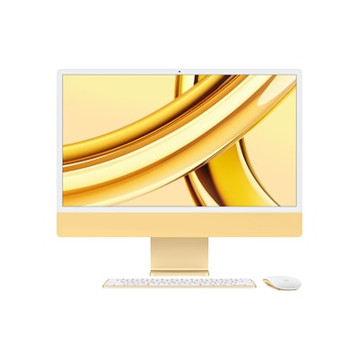 Apple iMac 24" Retina 4,5K 2023 M3/8/256GB 10C GPU Gelb MT+Num BTO von Apple