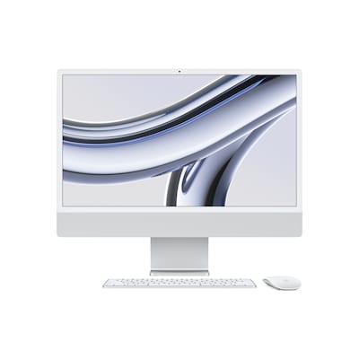Apple iMac 24" Retina 4,5K 2023 M3/8/256GB 10C GPU Silber MQRJ3D/A von Apple