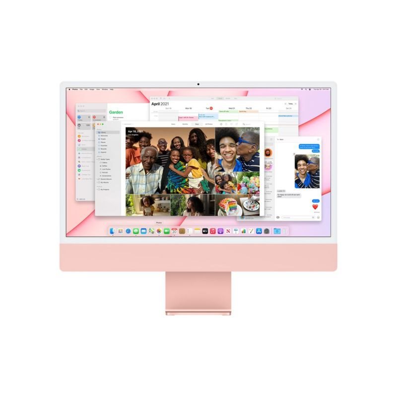 Apple iMac 61cm 24Zoll M1 7-Core 256GB pink von Apple