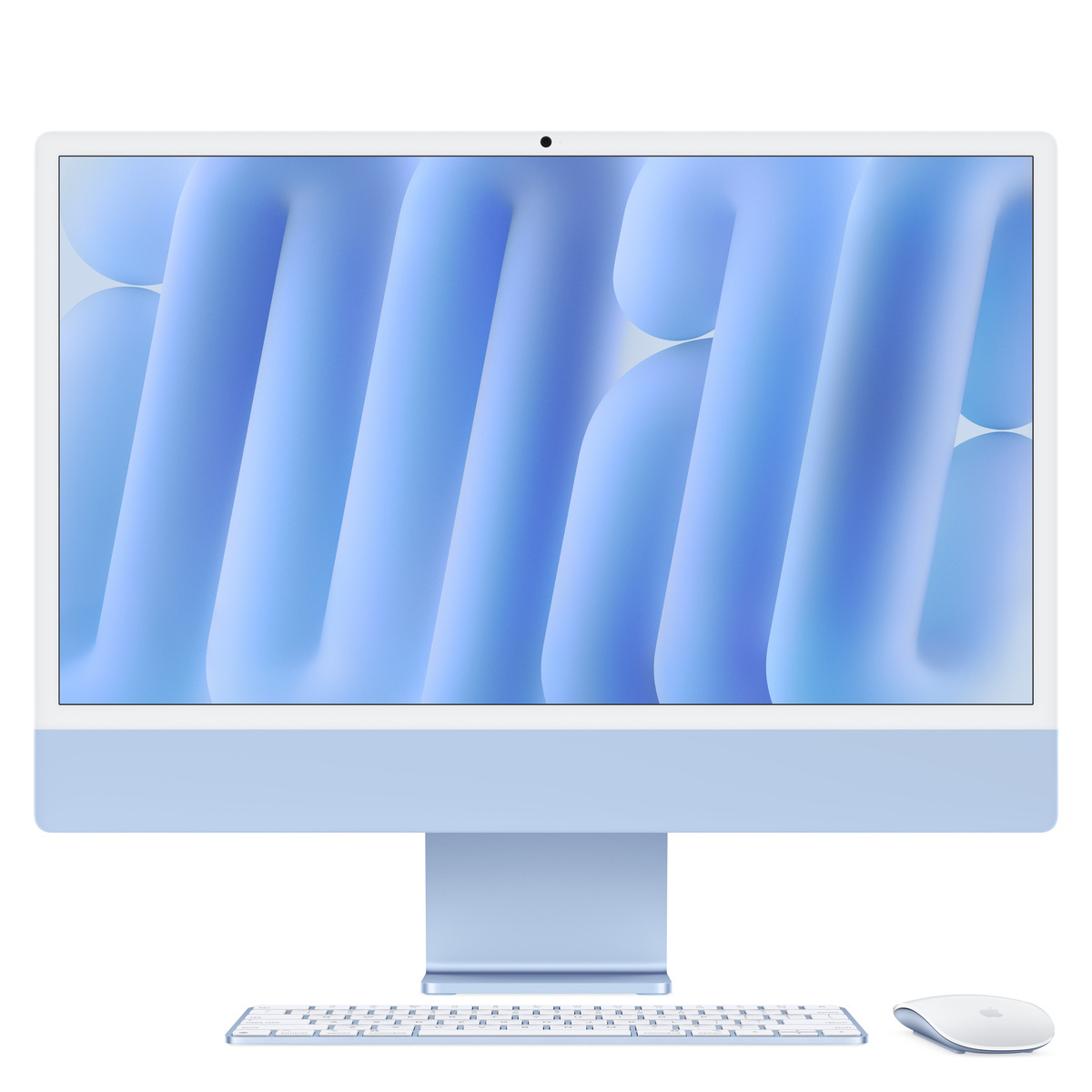 Apple iMac Blau CZ1E5-0001010 - 61cm(24‘‘) M4 8?Core CPU, 8?Core GPU, 16GB RAM, 256GB SSD, Standardglas, Magic Keyboard Touch-ID Ziffernblock von Apple