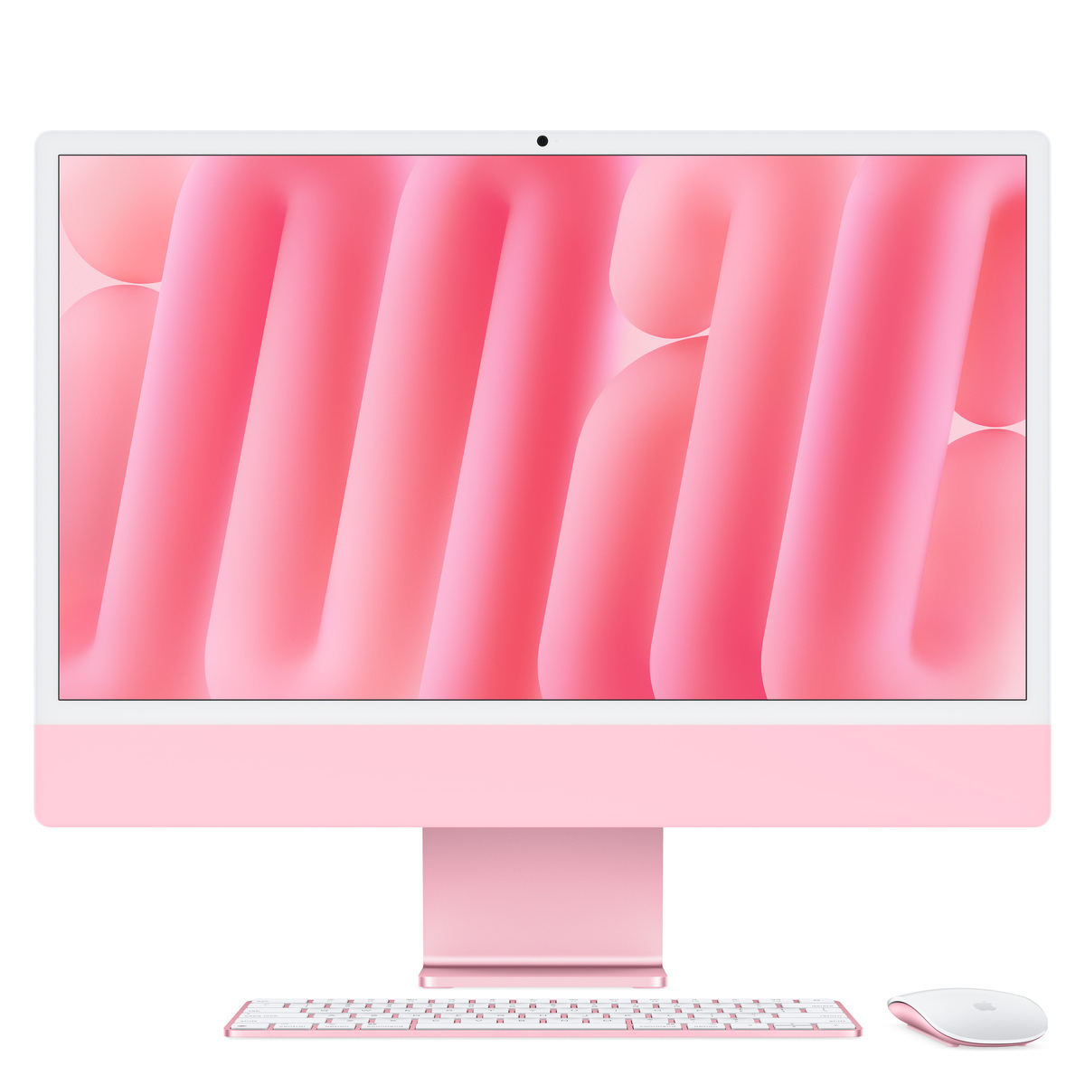 Apple iMac Pink CZ1E6-0001000 - 61cm(24‘‘) M4 8?Core CPU, 8?Core GPU, 16GB RAM, 256GB SSD, Standardglas, Magic Keyboard, von Apple