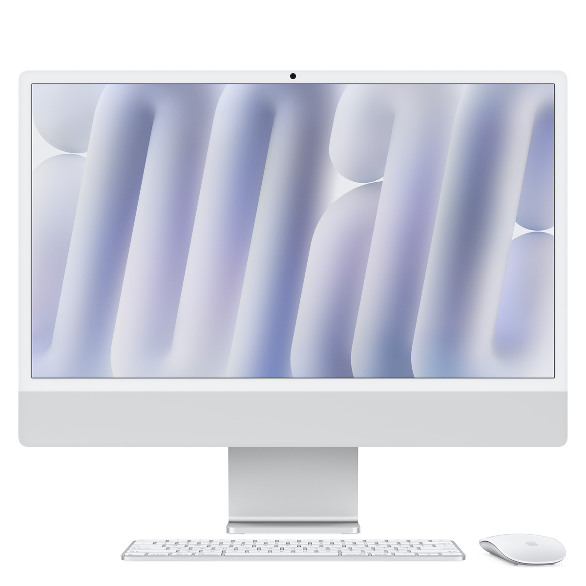 Apple iMac Silber CZ1E2-0101010 - 61cm(24‘‘) M4 8?Core CPU, 8?Core GPU, 24GB RAM, 256GB SSD, Standardglas, Magic Keyboard Touch-ID Ziffernblock von Apple