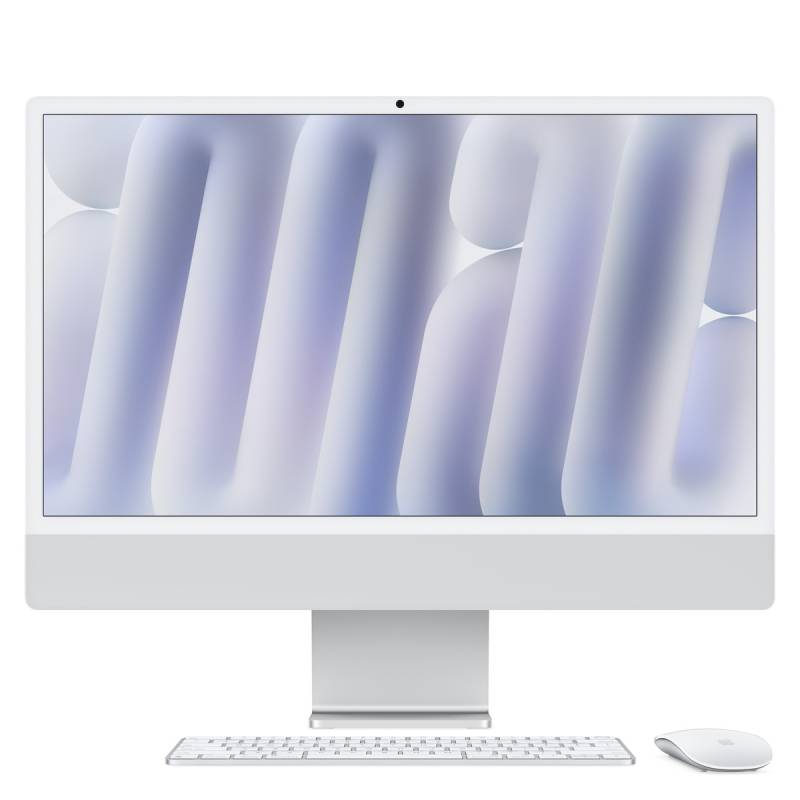 Apple iMac Silber CZ1EH-02100110 - 61cm(24‘‘) M4 10-Core CPU, 10-Core GPU, 32GB RAM, 512GB SSD, Nanotexturglas, Magic Keyboard TID und NUM von Apple