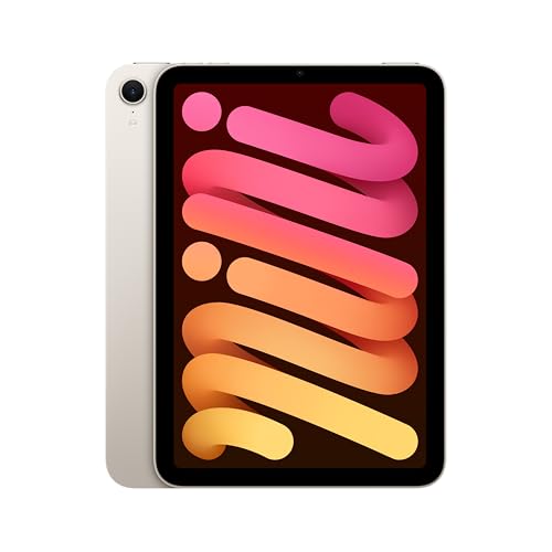 Apple iPad Mini (A17 Pro): 8,3'' Liquid Retina Display, 128 GB, WLAN 6E, 12 MP Front /12 MP Rückkamera, Touch ID, Batterie für den ganzen Tag – Polarstern von Apple