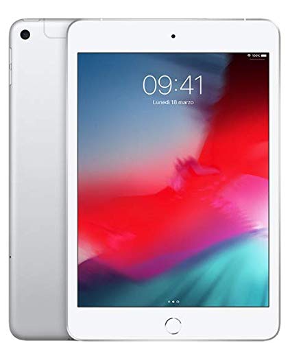 Apple iPad Mini 4, 7,9" Display mit WI-Fi + Cellular, 16 GB, 2015, Silber (Generalüberholt) von Apple