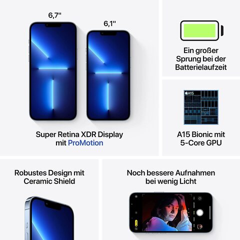 Apple iPhone 13 Pro 1TB sierrablau Apple iPhone 13 Pro 1TB sierrablau von Apple
