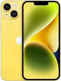 Apple iPhone 14 - 5G Smartphone - Dual-SIM / Interner Speicher 128 GB - OLED-Display - 6.1" - 2532 x 1170 Pixel - 2 x R�ckkamera 12 MP - front camera 12 MP - Telekom - Gelb (MR3X3ZD/A) von Apple