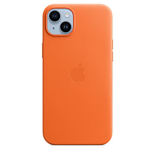 Apple iPhone 14 Plus Leather Case with MagSafe - Orange ​​​​​​​ von Apple