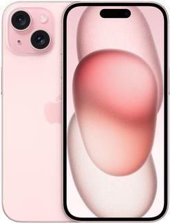 Apple iPhone 15 - 5G Smartphone - Dual-SIM / Interner Speicher 512GB - OLED-Display - 6,1 - 2556 x 1179 Pixel - 2 x Rückkamera 48 MP, 12 MP - front camera 12 MP - pink (MTPD3ZD/A) von Apple