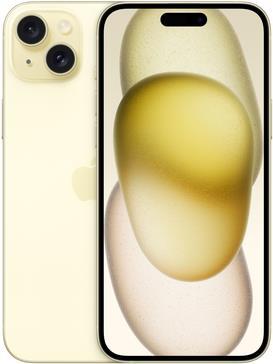 Apple iPhone 15 Plus - 5G Smartphone - Dual-SIM / Interner Speicher 128GB - OLED-Display - 6,7 - 2796 x 1290 pixels - 2 x Rückkamera 48 MP, 12 MP - front camera 12 MP - Gelb (MU123ZD/A) von Apple