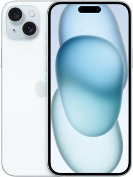 Apple iPhone 15 Plus - 5G Smartphone - Dual-SIM / Interner Speicher 256GB - OLED-Display - 6,7 - 2796 x 1290 pixels - 2 x Rückkamera 48 MP, 12 MP - front camera 12 MP - Blau (MU1F3ZD/A) von Apple
