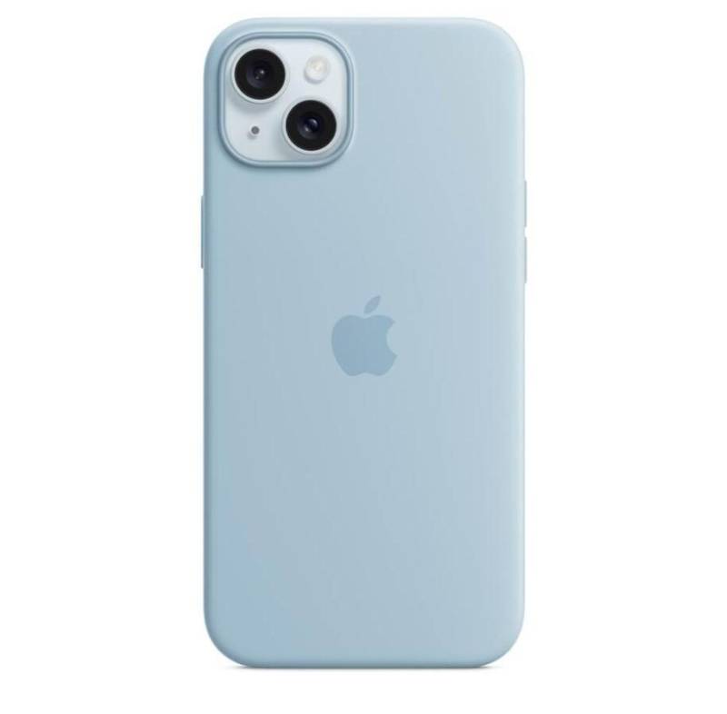Apple iPhone 15 Plus Silikon Case mit MagSafe - Hellblau von Apple