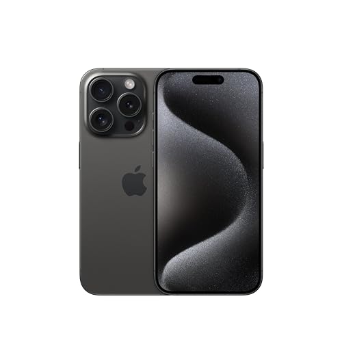 Apple iPhone 15 Pro 256 GB - Titan Schwarz (Generalüberholt) von Apple