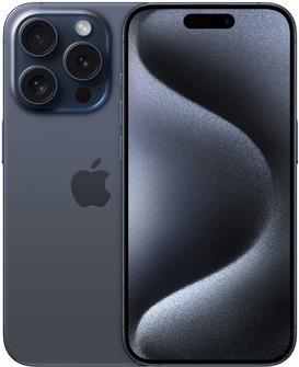 Apple iPhone 15 Pro - 5G Smartphone - Dual-SIM / Interner Speicher 256GB - OLED-Display - 6,1 - 2556 x 1179 Pixel (120 Hz) - Triple-Kamera 48 MP, 12 MP, 12 MP - front camera 12 MP - Blue Titanium (MTV63ZD/A) von Apple