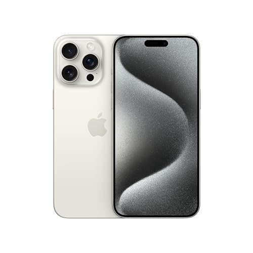 Apple iPhone 15 Pro Max (256 GB) - Titan Weiß (Generalüberholt) von Apple