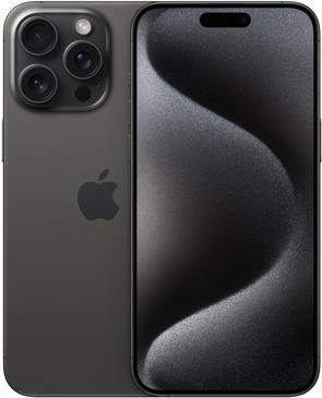 Apple iPhone 15 Pro Max 17 cm (6.7) Dual-SIM iOS 17 5G USB Typ-C 512 GB Titan - Schwarz (MU7C3ZD/A) von Apple