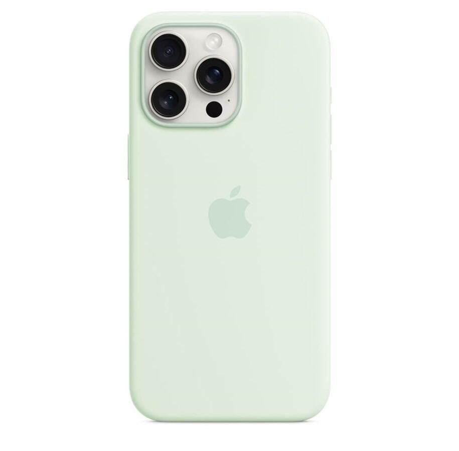 Apple iPhone 15 Pro Max Silikon Case mit MagSafe - Hellgrün von Apple