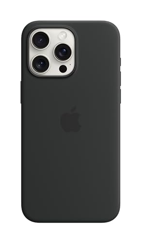 Apple iPhone 15 Pro Max Silikon Case mit MagSafe – Schwarz ​​​​​​​ von Apple