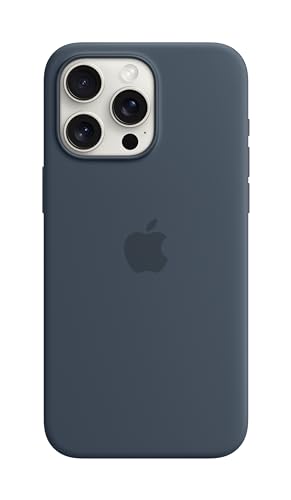 Apple iPhone 15 Pro Max Silikon Case mit MagSafe – Sturmblau Apple iPhone 15 Pro Max Silikon Case mit MagSafe – Sturmblau von Apple
