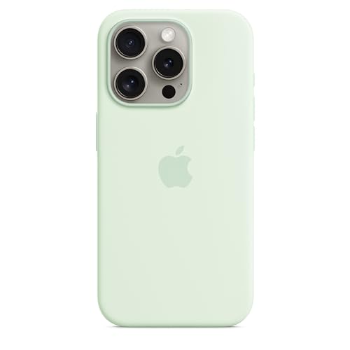 Apple iPhone 15 Pro Silikon Case mit MagSafe – Blassmint ​​​​​​​ von Apple