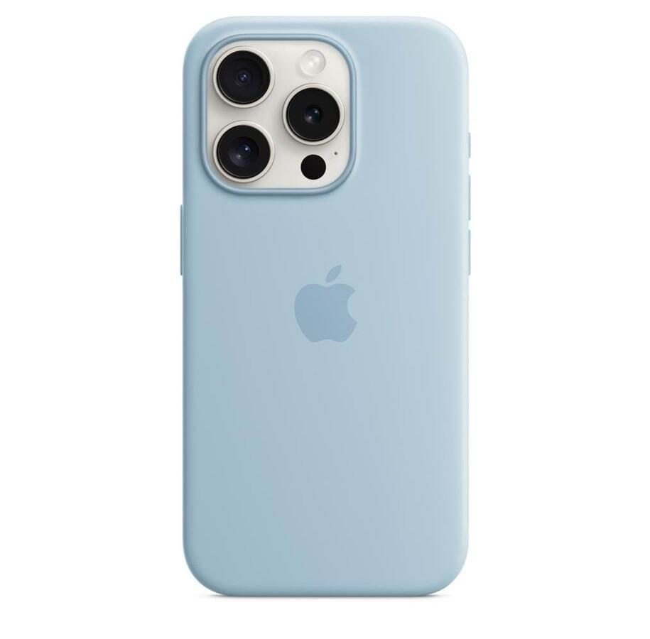 Apple iPhone 15 Pro Silikon Case mit MagSafe - Hellblau von Apple