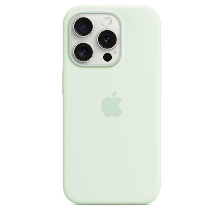 Apple iPhone 15 Pro Silikon Case mit MagSafe - Hellgrün von Apple