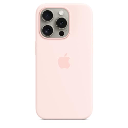 Apple iPhone 15 Pro Silikon Case mit MagSafe – Hellrosa ​​​​​​​ von Apple