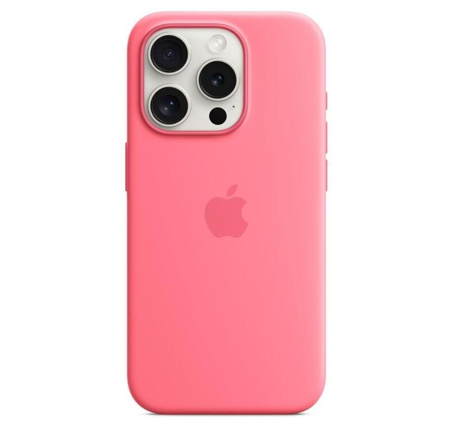 Apple iPhone 15 Pro Silikon Case mit MagSafe - Pink Apple iPhone 15 Pro Silikon Case mit MagSafe - Pink von Apple