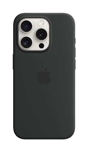 Apple iPhone 15 Pro Silikon Case mit MagSafe – Schwarz ​​​​​​​ von Apple