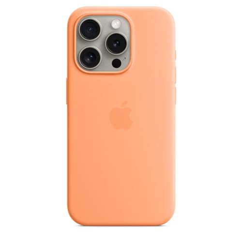 Apple iPhone 15 Pro Silikon Case mit MagSafe – Sorbet Orange ​​​​​​​ von Apple