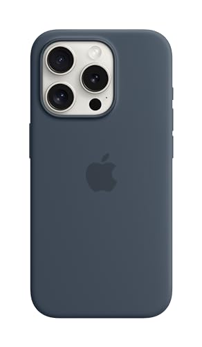 Apple iPhone 15 Pro Silikon Case mit MagSafe – Sturmblau Apple iPhone 15 Pro Silikon Case mit MagSafe – Sturmblau von Apple
