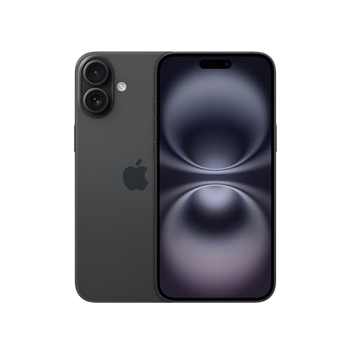 Apple iPhone 16 Plus 128 GB: 5G Handy mit Kamerasteuerung, A18 Chip und einem echten Boost für die Batterie. Funktioniert mit AirPods, Schwarz von Apple