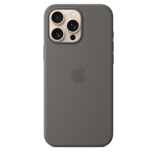 Apple iPhone 16 Pro Max Silikon Case mit MagSafe – Steingrau Apple iPhone 16 Pro Max Silikon Case mit MagSafe – Steingrau von Apple