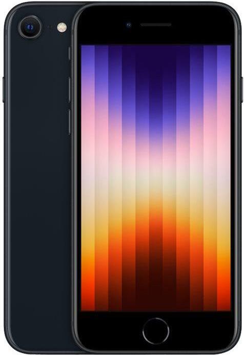 Apple iPhone SE (3rd generation) - 5G Smartphone - Dual-SIM - 128GB - LCD-Anzeige - 4.7 - 1334 x 750 Pixel - rear camera 12 MP - front camera 7 MP - Midnight (MMXJ3ZD/A) von Apple
