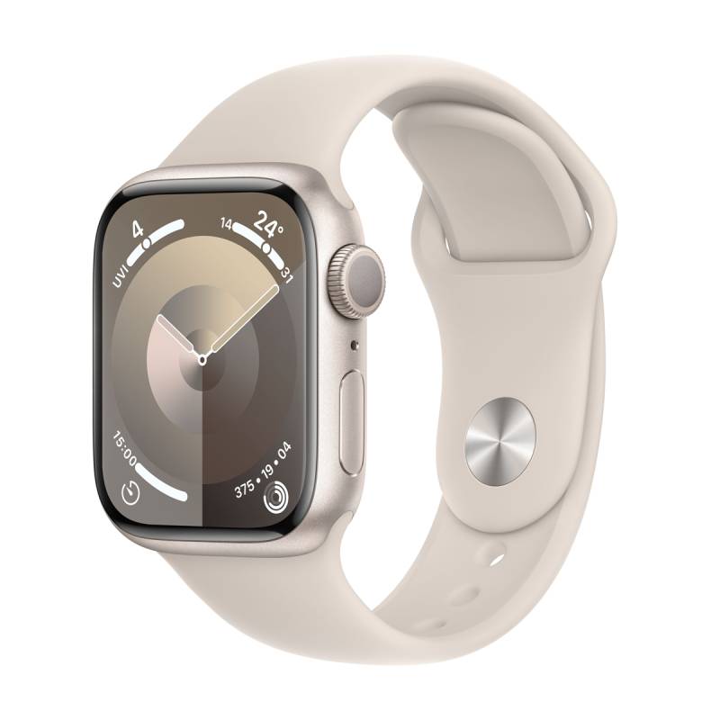 AppleWatch S9 Aluminium 41mm Polarstern MR8U3QF/A Sportarmband Polarstern M/L von Apple