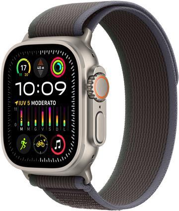 AppleWatch Ultra 2 Titanium Cellular 49mm (Trail Loop blau/schwarz) S/M (MRF53FD/A) von Apple