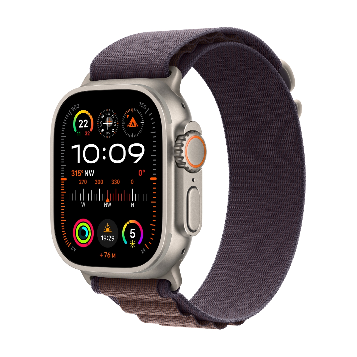 AppleWatch Ultra 2 Titanium Alpine Loop Indigo Medium MRET3FD/A Cellular 49mm von Apple