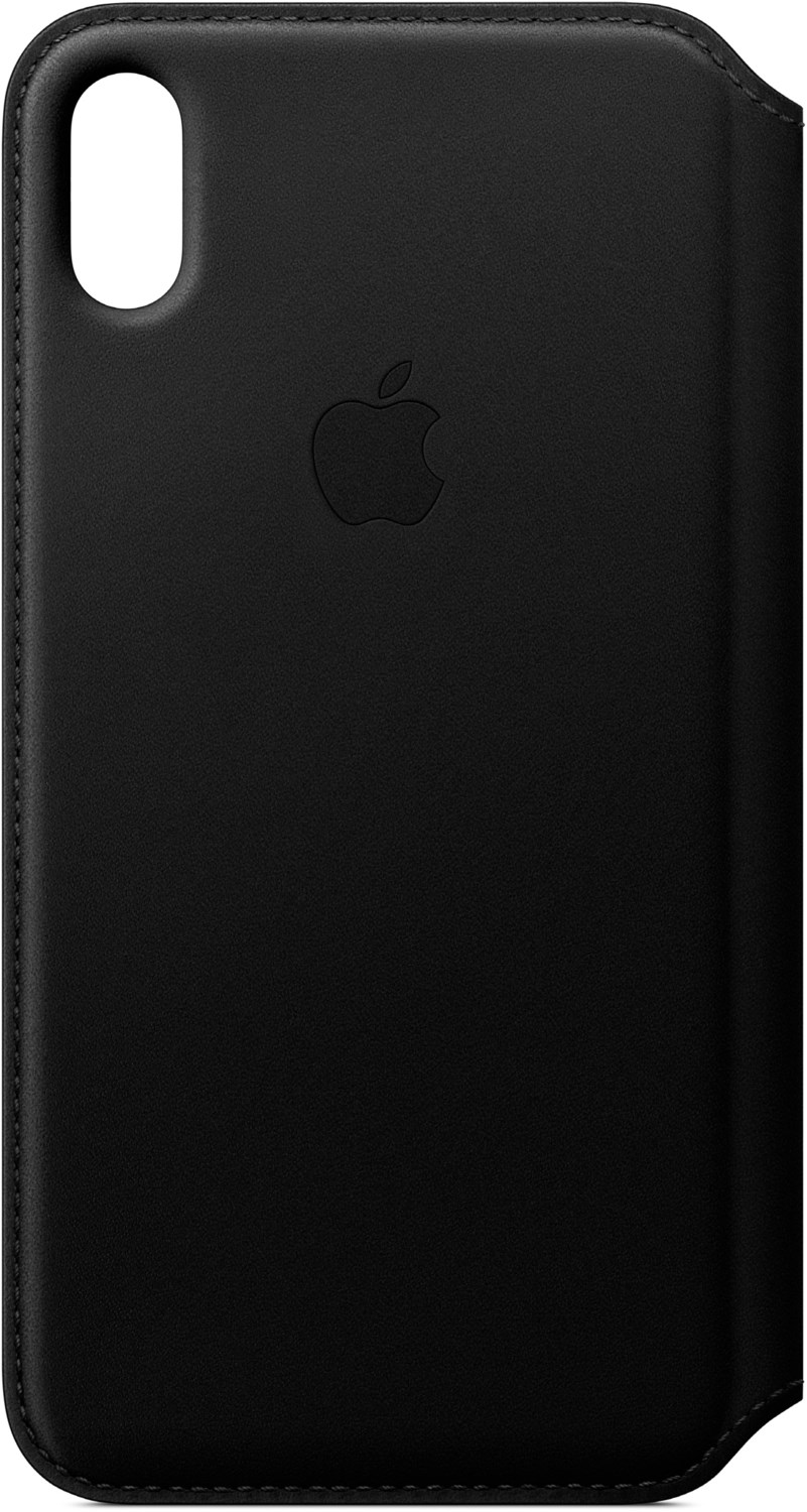 Leder Folio Case für iPhone XS Max schwarz von Apple