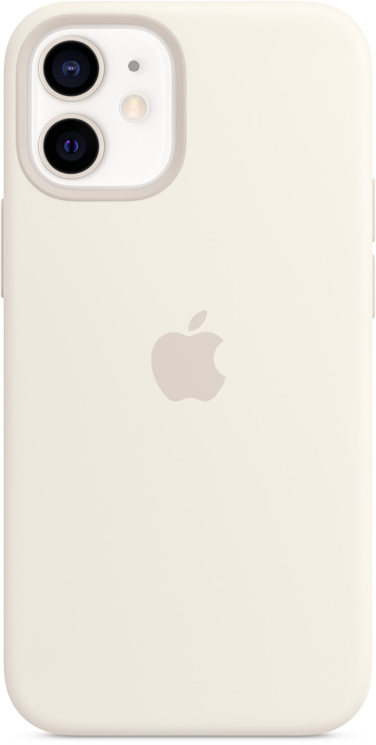 Silikon Case mit MagSafe für iPhone 12 mini weiß von Apple
