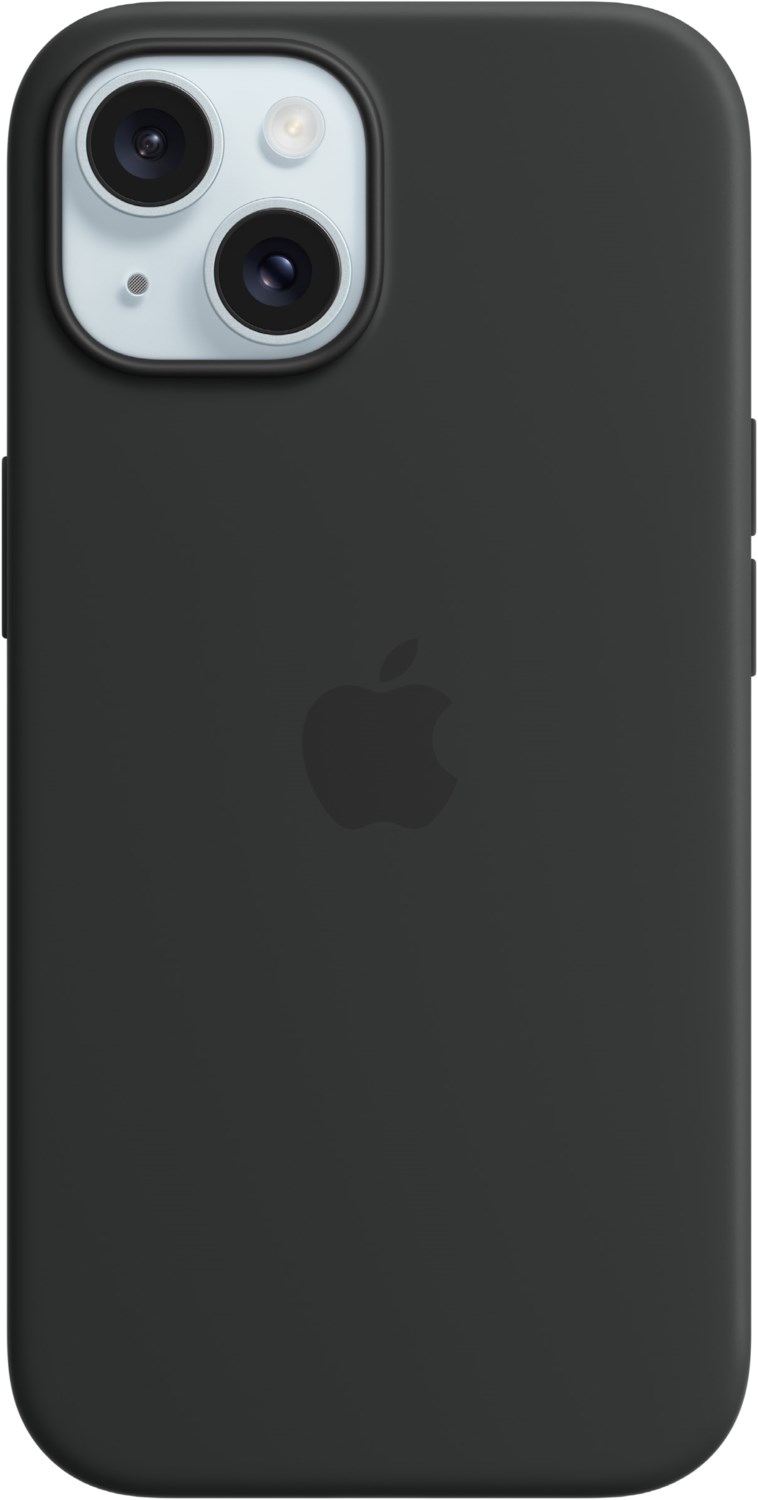 Silikon Case mit MagSafe für iPhone 15 schwarz Silikon Case mit MagSafe für iPhone 15 schwarz von Apple